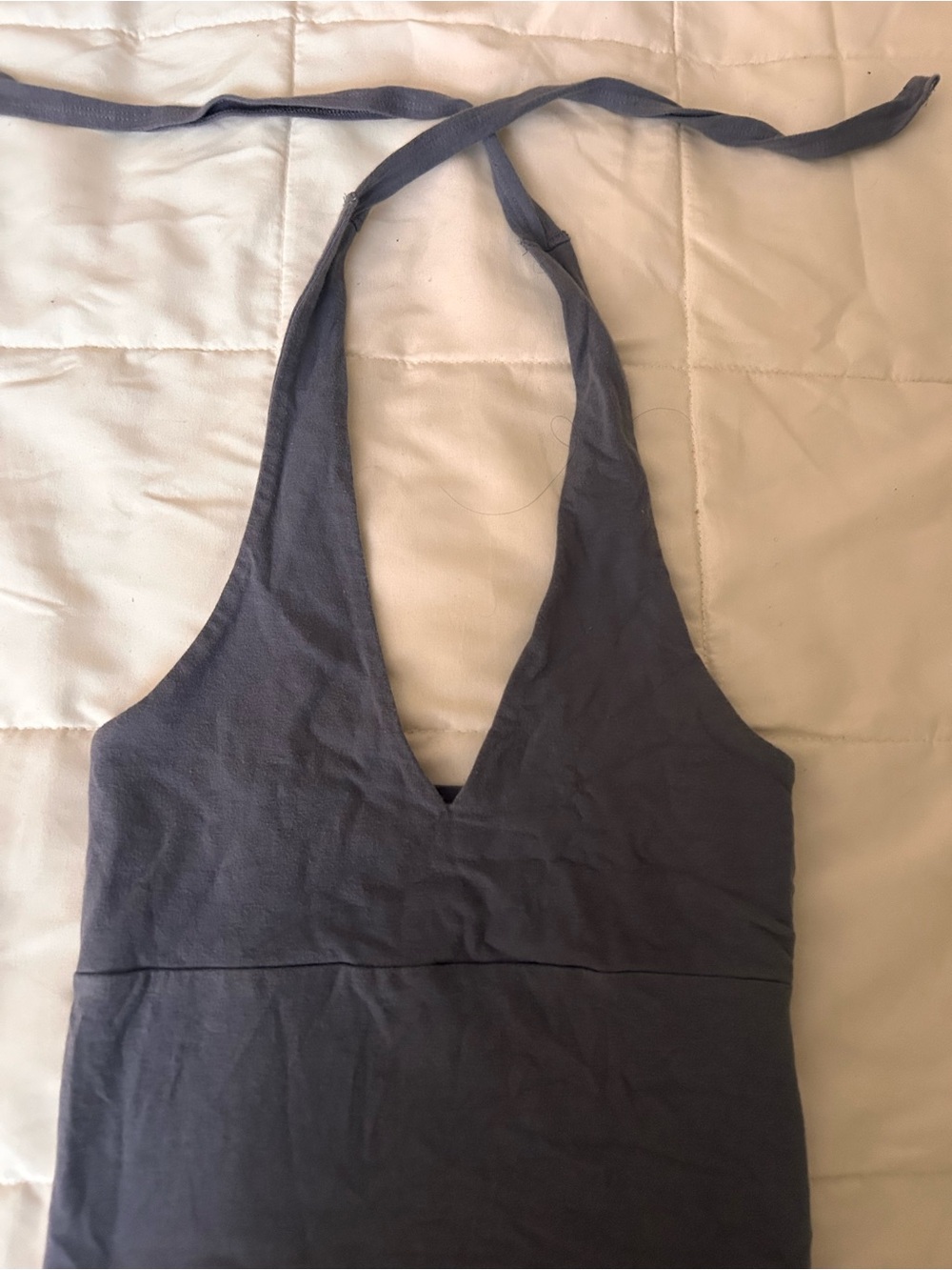 Hollister Slate Blue Halter Crop Top